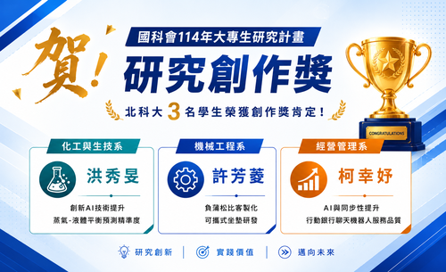 賀!本校學生榮獲國科會114年大專生研究計畫研究創作獎_3位