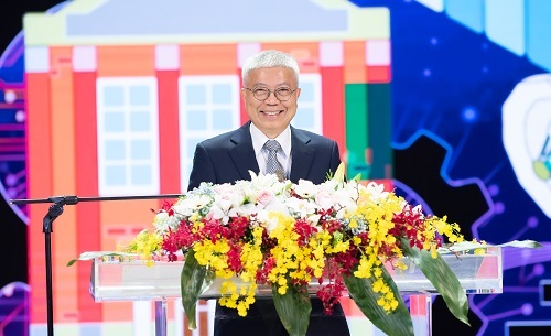 北科大校長王錫福致詞。