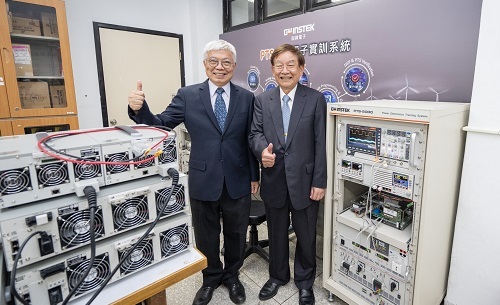 固緯電子捐贈價值逾1,600萬元全新先進設備予北科大電機系,產學合作推動電力電子人才培育。圖片