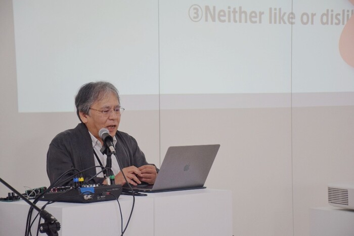 千葉大學佐藤公信教授分享「公共空間中的聲音設計」。