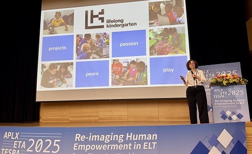 美國麻省理工學院媒體實驗室（MIT Media Lab）研究科學家Dr. Natalie Rusk演講。圖片