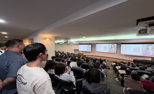北科大115年秋季企業說明會吸引學生踴躍參與，其中台積電場次吸引逾350位學生到場，現場座無虛席。