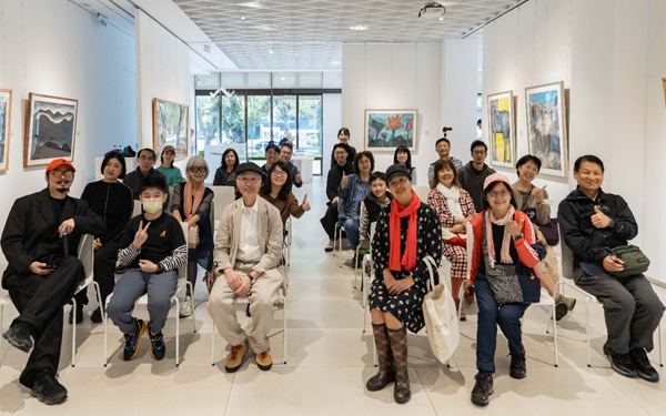 黃永和油畫個展開幕活動大合照