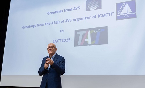 美國真空學會(AVS)前主席Ivan Petrov教授致詞。圖片