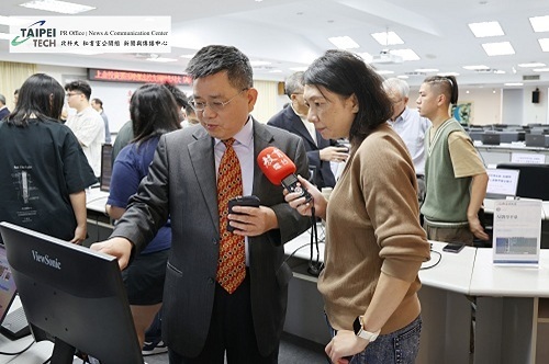 北科大主任秘書丁振卿接受媒體訪問